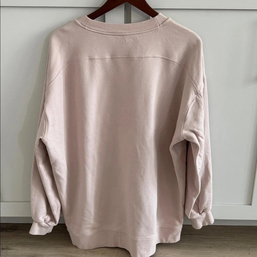 lululemon athletica Soft Pink Crew Neck Sweater